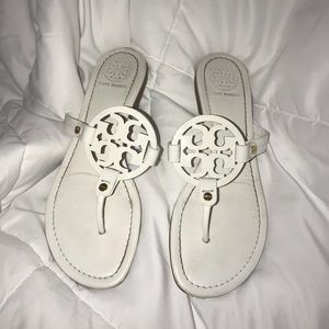 White Tory Burch sandals